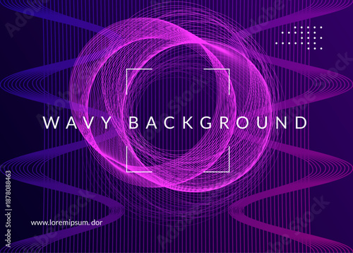 Discotheque Poster. Pink Night Club Background. Green Music Banner. Electro Cover. Dj Event. Nightclub Beat Illustration. Techno Festival Element. Blue Discotheque Poster