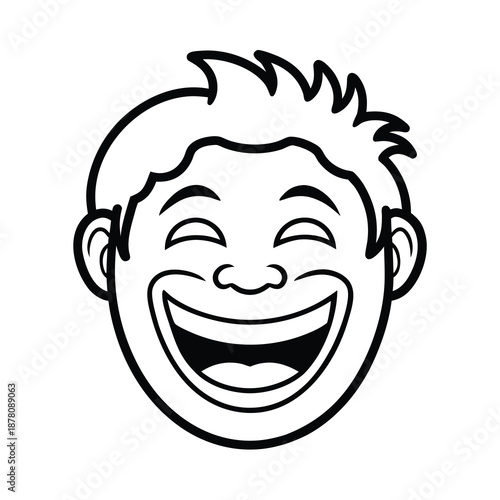laughing face icon