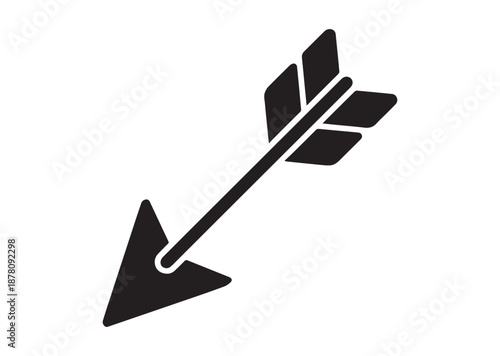 Cupid Arrow icon, Cupid Arrow solid vector
