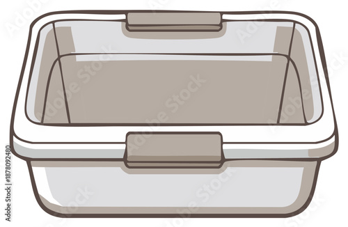 Rectangular Transparent Plastic Storage Container Box Organizer With Handles for Home Organization