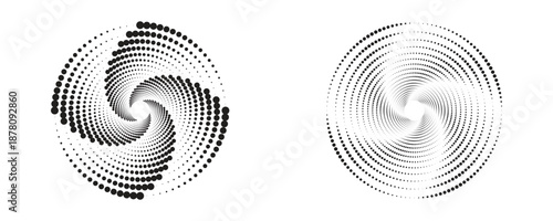 Abstract dot on white background.Polka Dots Effect.