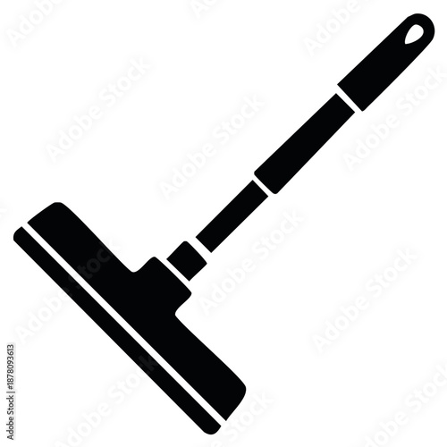 Squeegee tool for cleaning glass or windows with a long handle