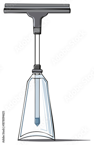 Contemporary glass pendant lamp for home interior lighting design element illustration