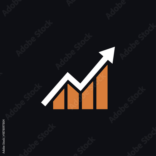 Inflation icon logo flat vector design