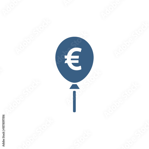 Devaluation icon logo flat vector design