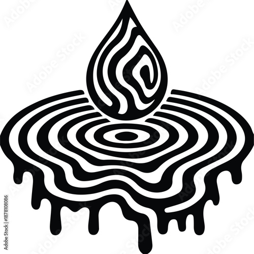 black and white swirl