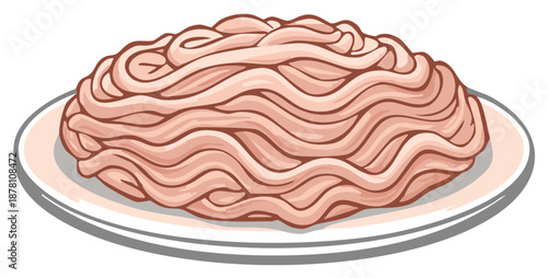 Ground Chicken Delight Fresh Meal Preparation Platter Raw Ingredient Poultry Meat Proteins Healthy Food Stuff