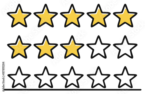 Customer review rating with four and a half stars highlighted