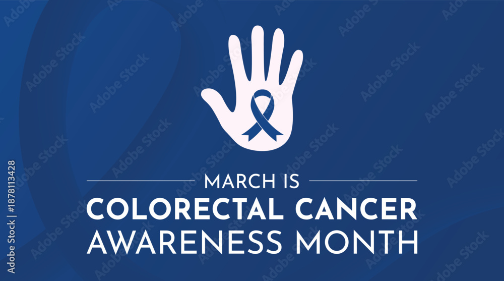 Fototapeta premium March is Colorectal Cancer Awareness Month, a global initiative to highlight the importance of early screening, promote healthy lifestyles, and raise awareness for this common cancer,