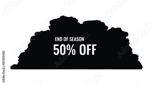 end of season sale clothing pile with fifty percent discount