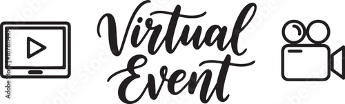 Virtual Event – Online Conference, Live Stream & Digital Gathering for Entrepreneurs, Marketers & Remote Teams | Perfect for Banners, Wall Art, Journals & Social Media Printables

