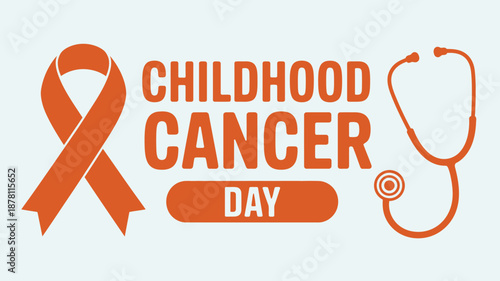 Childhood cancer awareness day Vector
