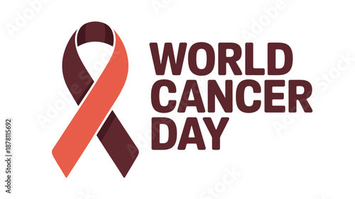 Celebrating world cancer day Vector