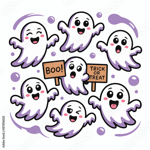 Cute Ghosts