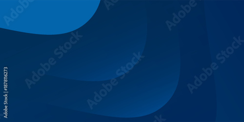 Abstract blue paper waves abstract banner design. Elegant wavy simple