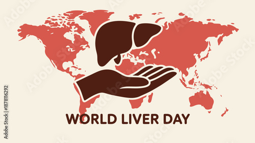 Celebrating world liver day Vector