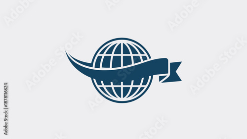 Global award ribbon Vector