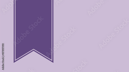 Purple pennant banner Vector