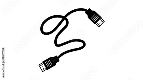USB to Type C charging cable illustration