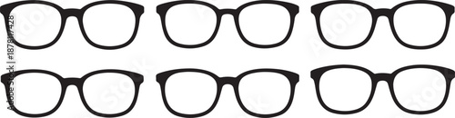 Black glasses eyeglasses spectacles vision