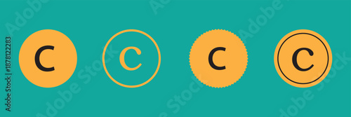  Registered trademark symbol vector icons set, bold outline and thin line styles, copyright brand protection logos, intellectual property design elements collection