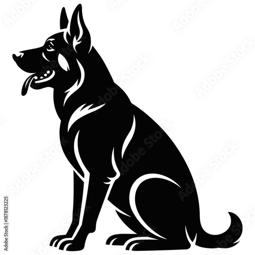dog, animal, pet, black, puppy, cat, white, silhouette, mammal, cute, canine, illustration, labrador, art, pets, animals, breed, vector, retriever, friend
