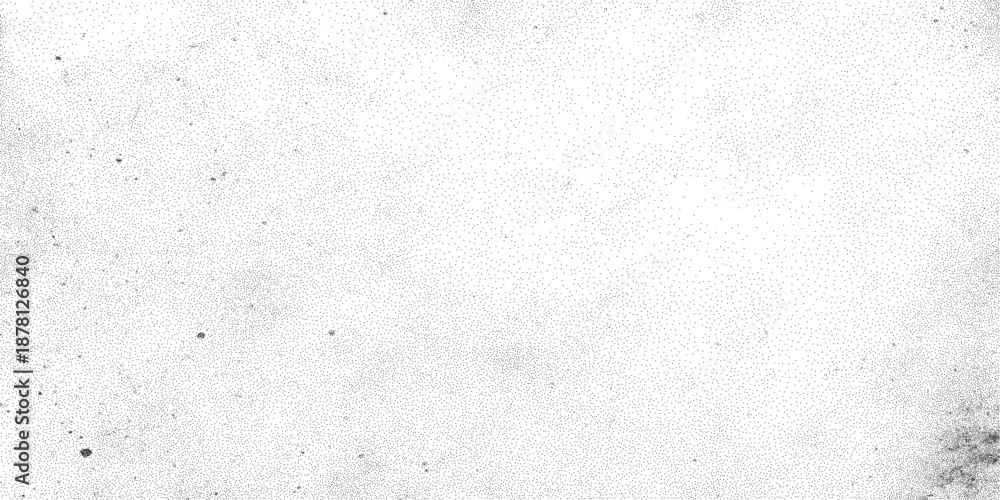 Fototapeta premium Heavy industrial cement texture, raw urban grit background with monotonous black stipple dots and aged distressed paper feel, vector illustration