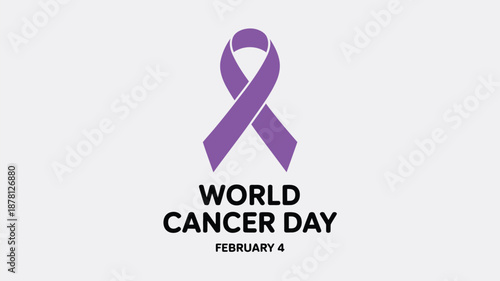 World cancer day observance Vector