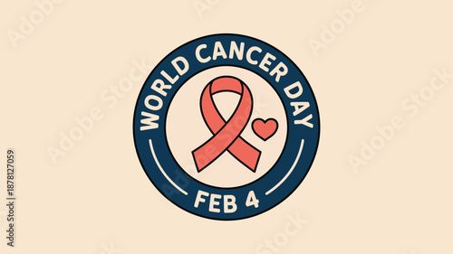World cancer day observance on february 4 Vector
