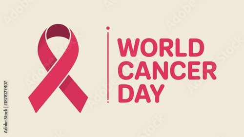 Celebrate world cancer day Vector
