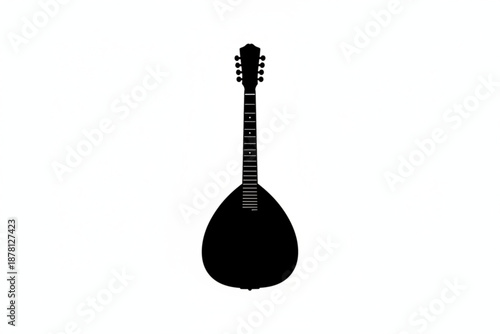 Silhouette of a String Instrument: A stark, minimalist silhouette of a stringed instrument, evoking the allure of music and melody.