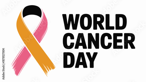 Celebrating world cancer day Vector