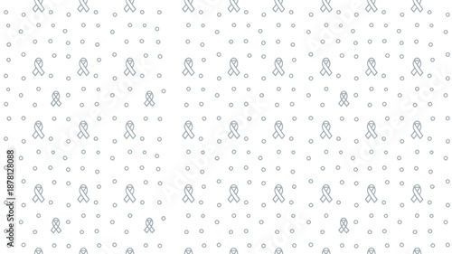Pattern of awareness ribbons Vector