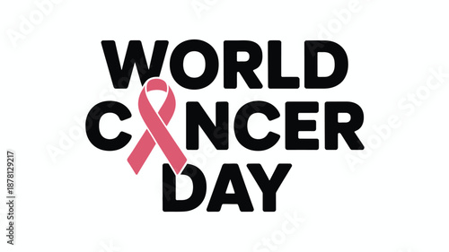 World cancer day awareness Vector