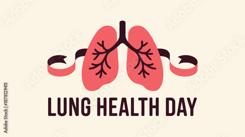 Celebrate lung health day Vector