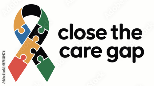 Close the care gap Vector