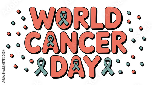 Celebrate world cancer day Vector