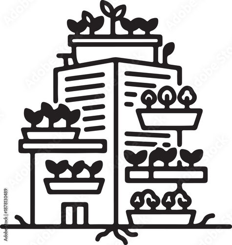 Medieval castle icon with turrets and flags for historical, fantasy, or tourism related graphics and architecture concepts.