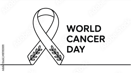 Celebrating world cancer day Vector