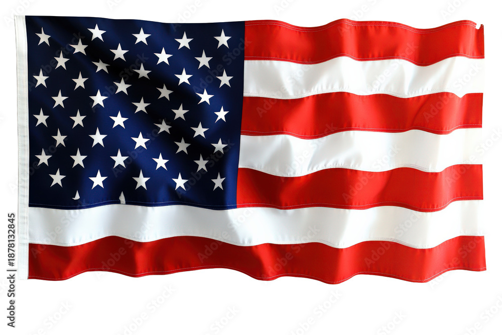 Obraz premium Waving United States American Flag