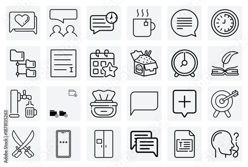 Multipurpose Web And App Interface Elements – Chat Bubbles, Action Buttons, And Status Indicators For Ui/Ux Design