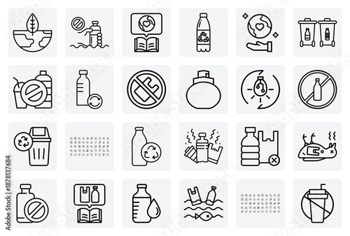 Fight Plastic Pollution – No Plastic Bottles, Cups, And Packaging For Environmental Awareness And Zero Waste Campaigns