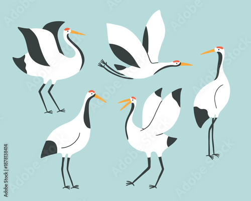 Photos Japanese crane set