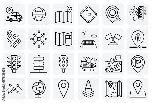 City Navigation And Location Finding – Searching For Parking, Roads, And Places With Gps On A Global Map