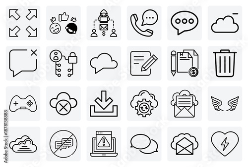 Digital Messaging And Communication Actions – Writing, Deleting, And Sending Audio Messages Via Cloud For App Interface Design