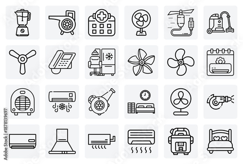 Home Electronics And Appliances – Kitchen Gadgets, Climate Control, And Bedroom Furnishings For Modern Lifestyle Visuals