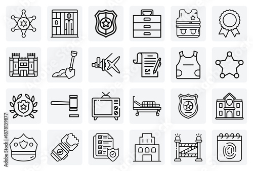 Crime Scene Investigation And Police Work – Badge, Police Line, And Spotlight For Forensic And Detective Storytelling