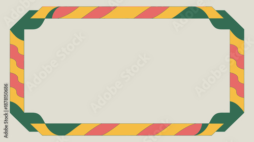 Warning tape border Vector
