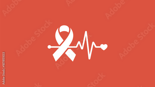 Awareness ribbon for health Vector