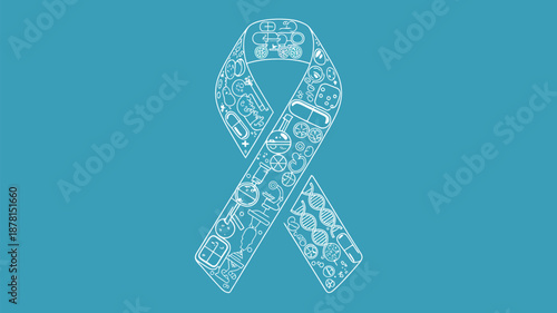 Awareness ribbon for technology Vector